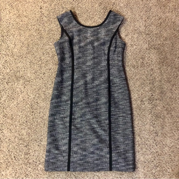 Rafaella Dress Womens 8 Used Black Cream Sleeveless - Picture 7 of 12